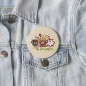 "Dit is het seizoen Halloween koffie Ronde Button 7,6 Cm (In situ)