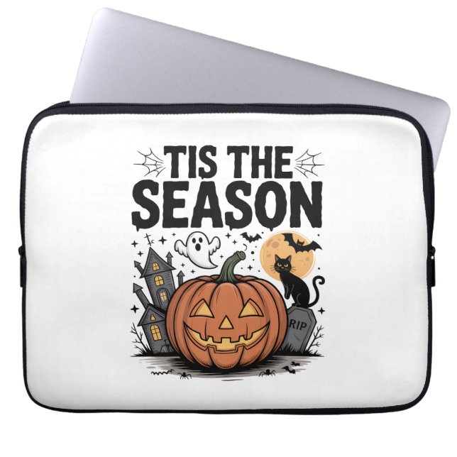 Dit is het seizoen Halloween Laptop Sleeve (Voorkant)