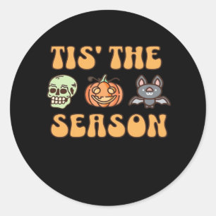 Dit is het seizoen Halloween Ronde Sticker