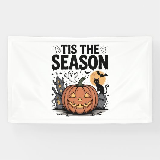Dit is het seizoen Halloween Spandoek (Horizontaal)