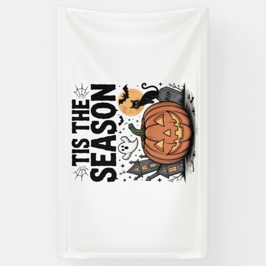 Dit is het seizoen Halloween Spandoek (Verticaal)