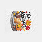 Dit is het seizoen Halloween vleermuizen pompoen H Fleece Deken (Voorkant (Horizontaal))