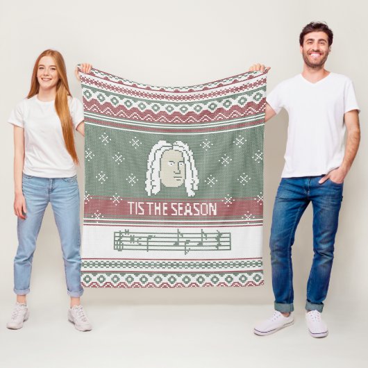 Dit is het seizoen Handel Messiah faux-messt Fleece Deken (In situ)