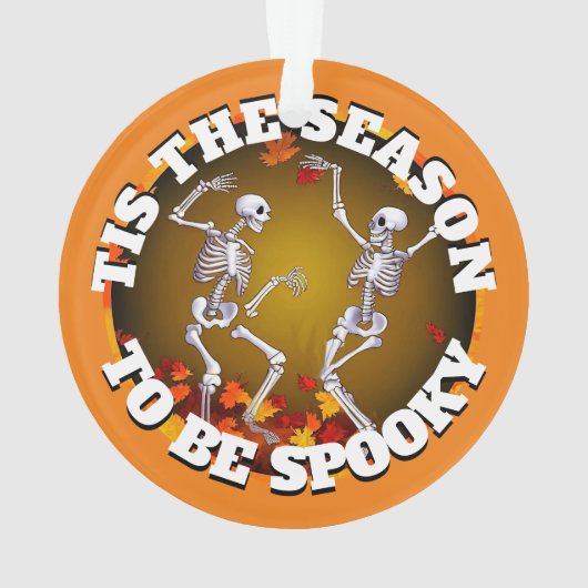 Dit is het seizoen Happy Skeletons Ornament (achterkant)