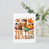 Dit is het seizoen Herbstzeit mit Football und Kaf Briefkaart (Staand voorkant)
