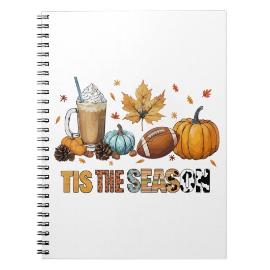 Dit is het seizoen Herbstzeit mit Football und Kaf Notitieboek (Voorkant)