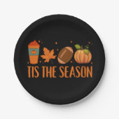 Dit is het seizoen Herfst herfst Halloween Papieren Bordje (Voorkant)