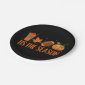 Dit is het seizoen Herfst herfst Halloween Papieren Bordje (Gekanteld)