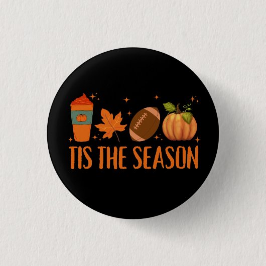Dit is het seizoen Herfst herfst Halloween Ronde Button 3,2 Cm (Voorkant)