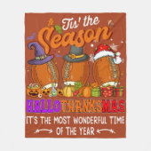 'Dit is het seizoen herfst Herfst Thanksgiving Foo Fleece Deken (Voorkant)