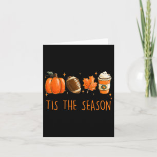 Dit is het seizoen Herfst Herfst Voetbal Pompoen K Kaart