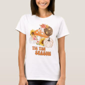 Dit is het seizoen Herfst Pompoen Bloemen Herfst T-shirt (Voorkant)