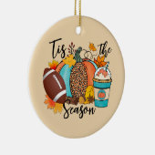 Dit is het seizoen | HERFST | Rugby Keramisch Ornament (Rechts)