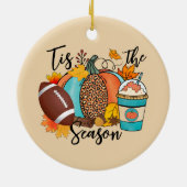 Dit is het seizoen | HERFST | Rugby Keramisch Ornament (Achterkant)