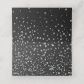 Dit is het seizoen Holiday Glam Silver Confetti Es Plaatskaartje (Binnenkant ongevouwen)