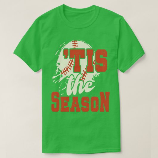 Dit is het seizoen honkbal liefhebbers grappig t-shirt (Design voorkant)