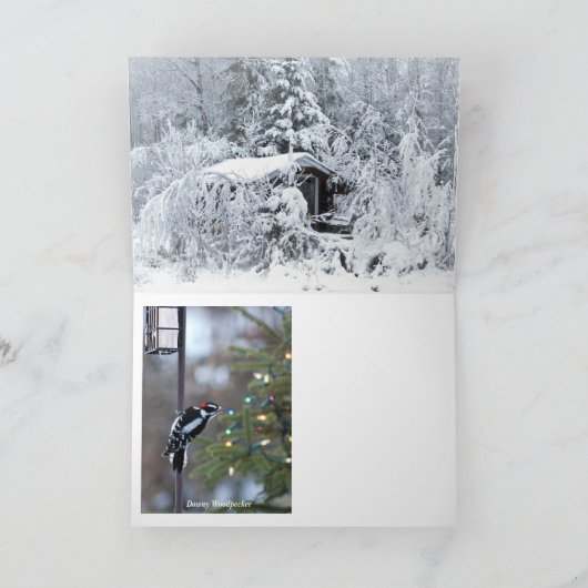 Dit is het seizoen in het noorden van Mn. Vrolijk Bedankkaart (Binnen)