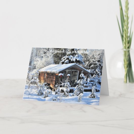 Dit is het seizoen in het noorden van Mn. Vrolijk Bedankkaart (Voorkant)