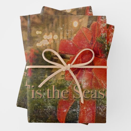 Dit is het seizoen  inpakpapier vel (In situ)