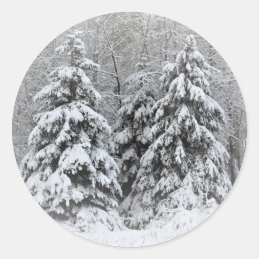 'Dit is het seizoen. Ja. Ja. Wintervakantie Ronde Sticker (Voorkant)