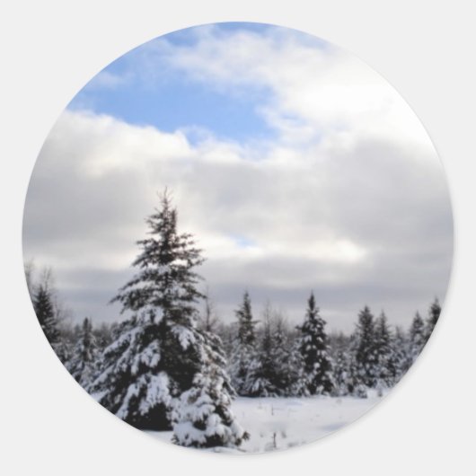 'Dit is het seizoen. Ja. Ja. Wintervakantie Ronde Sticker (Voorkant)