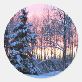 'Dit is het seizoen. Ja. Ja. Wintervakantie Ronde Sticker