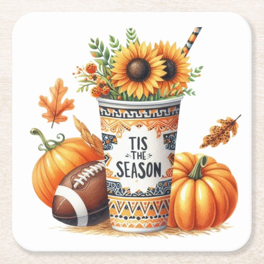 Dit is het seizoen kartonnen onderzetters (Voorkant)