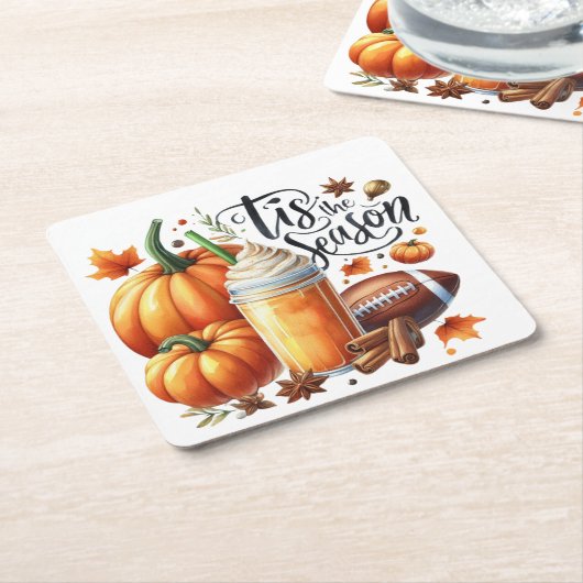 Dit is het seizoen kartonnen onderzetters (Schuin)