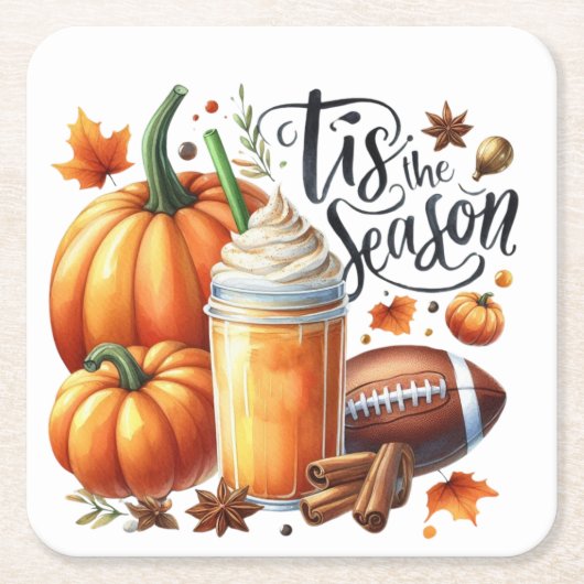 Dit is het seizoen kartonnen onderzetters (Voorkant)