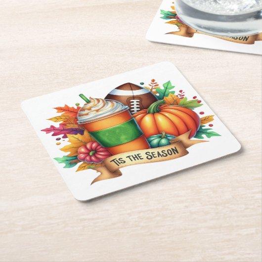 Dit is het seizoen kartonnen onderzetters (Schuin)