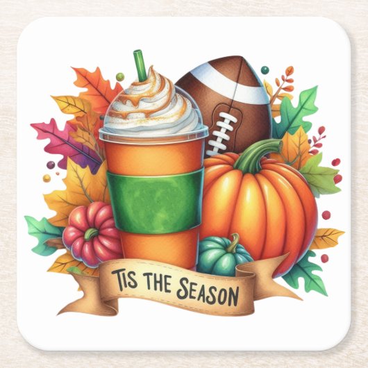 Dit is het seizoen kartonnen onderzetters (Voorkant)