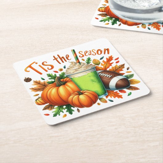 Dit is het seizoen kartonnen onderzetters (Schuin)