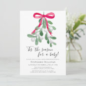 Dit is het seizoen kerst Baby shower Kaart (Staand voorkant)