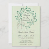 Dit is het seizoen Kerst bruiloft Mistletoe Krans Kaart (Voorkant)