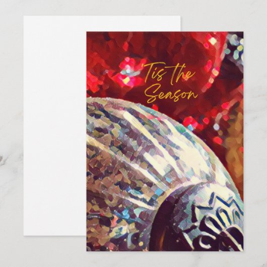 'Dit is het seizoen kerst Kaarten (Voorkant / Achterkant)