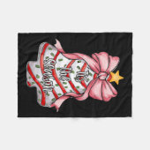 Dit is het seizoen kerstboom cakes Debbie Pink Co Fleece Deken (Voorkant (Horizontaal))