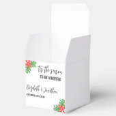 Dit is het seizoen Kerstbruiloft Bedankdoosjes (Geopend)