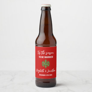 Dit is het seizoen Kerstbruiloft Bier Etiket