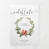 Dit is het seizoen | kerstbruiloft drieluik uitnodiging (Cover)