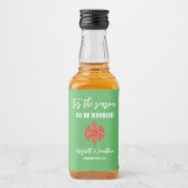 Dit is het seizoen Kerstbruiloft Likeurfles Etiket (Voorkant)