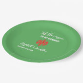 Dit is het seizoen Kerstbruiloft Papieren Bordje (Gekanteld)