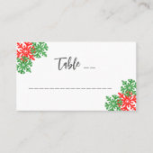 Dit is het seizoen Kerstbruiloft Plaatskaartje (Voorkant)