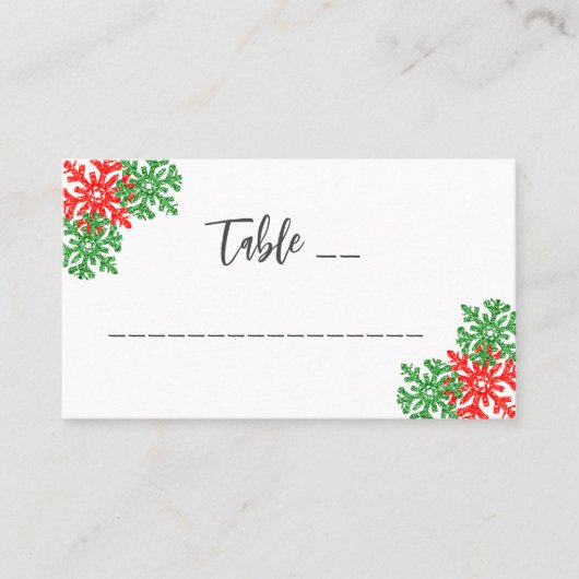 Dit is het seizoen Kerstbruiloft Plaatskaartje (Voorkant)