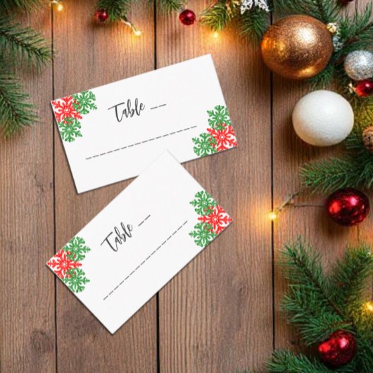 Dit is het seizoen Kerstbruiloft Plaatskaartje