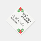 Dit is het seizoen Kerstbruiloft Servet (Hoek)