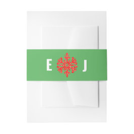 Dit is het seizoen Kerstbruiloft Uitnodigingen Wikkel