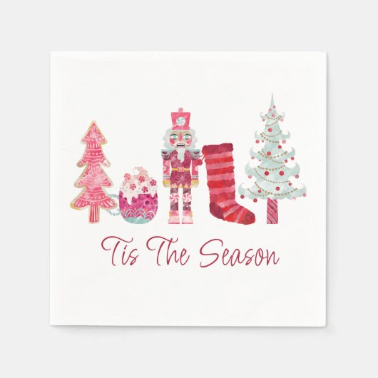 Dit is het seizoen kerstfeest servet (Voorkant)