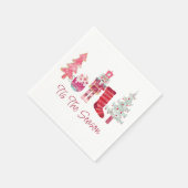 Dit is het seizoen kerstfeest servet (Hoek)