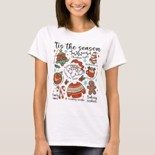 Dit is het seizoen Kerstman, Cacao & Candy Cane T-shirt