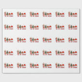 Dit is het seizoen Kerstmis Basketbal Cadeaupapier (Vlak)